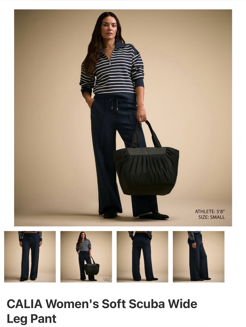 CALIA Soft Scuba Wide Leg Pant